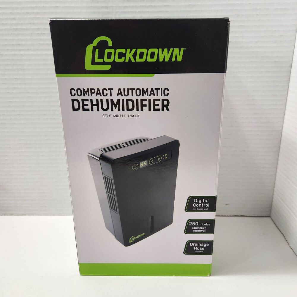 Lockdown Compact Automatic Dehumidifier 1117252 Gun Safe Vault Closet New NIB